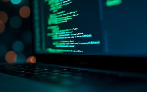 Code snippet on a screen illustrating API development.